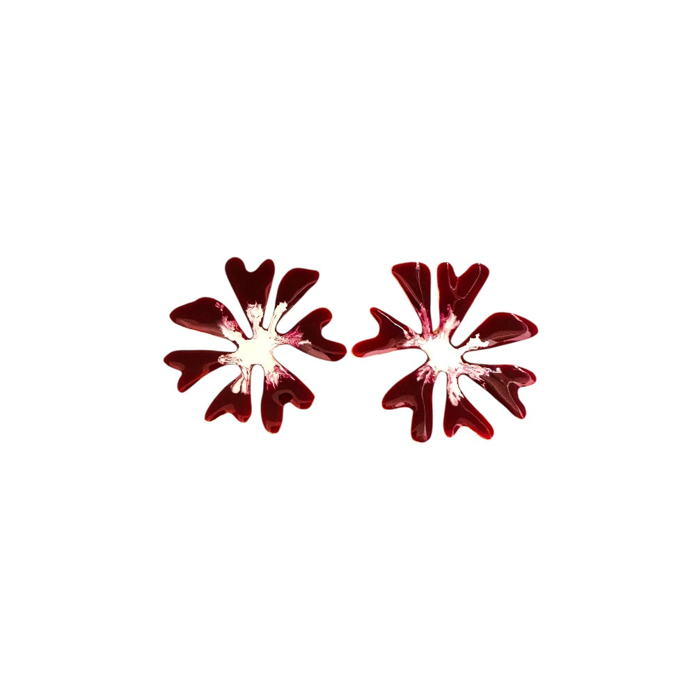 Aretes Flor esmaltada