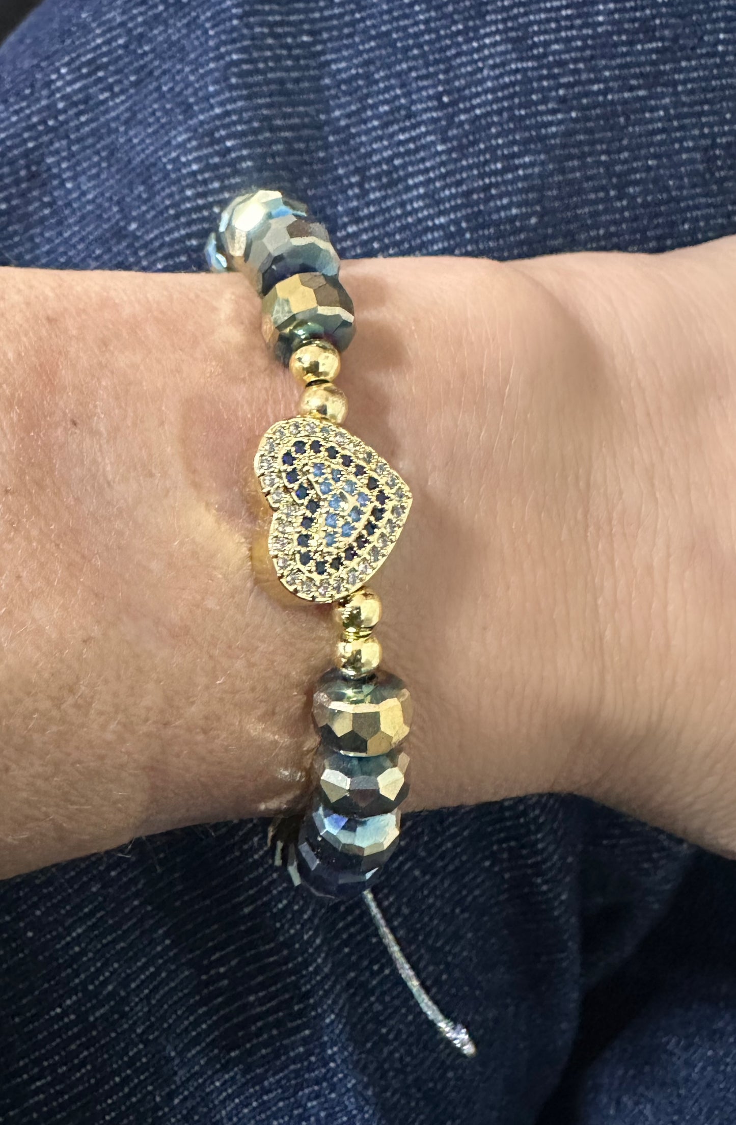 Pulsera corazón ajustable