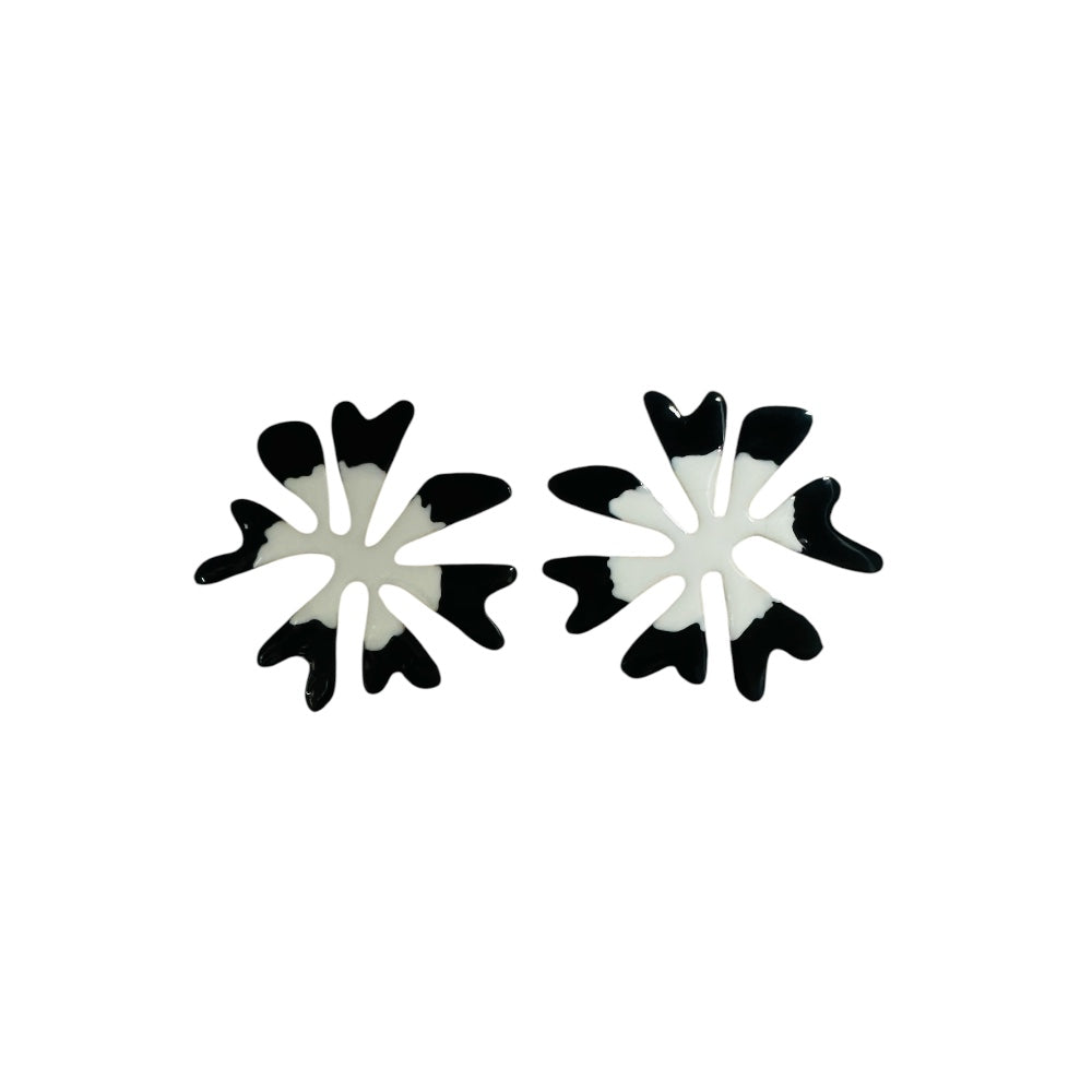 Aretes Flor esmaltada