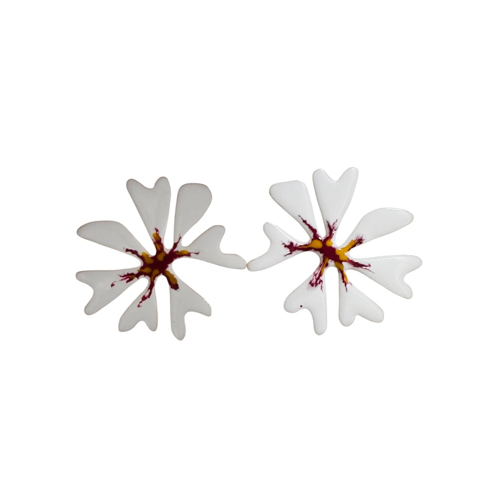 Aretes Flor esmaltada