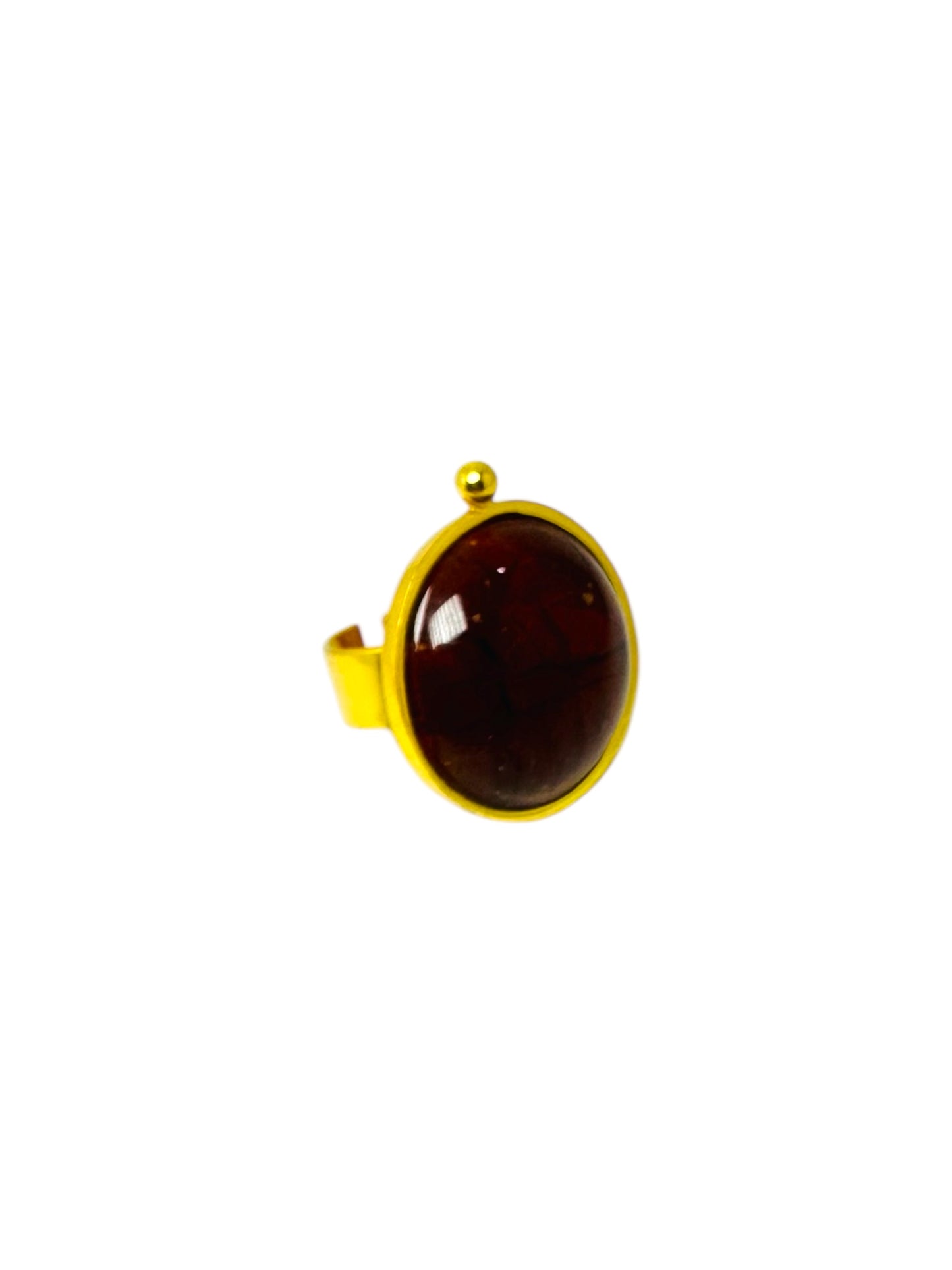 Anillo Ágata Coñac