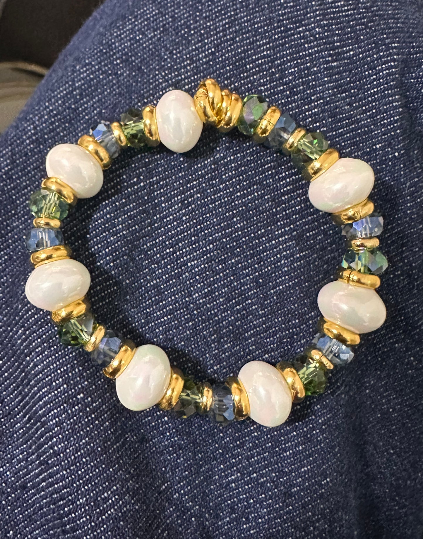 Pulsera Perla cristal