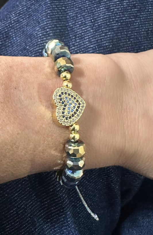 Pulsera corazón ajustable