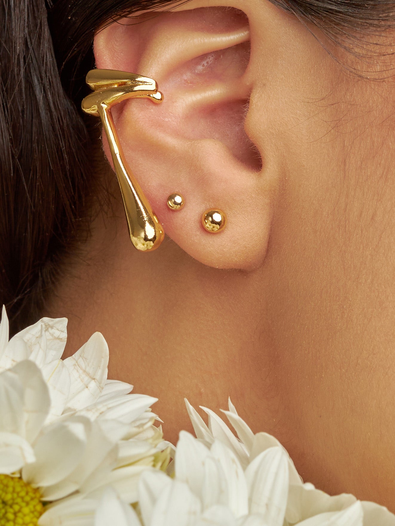 Ear cuff gotas de miel