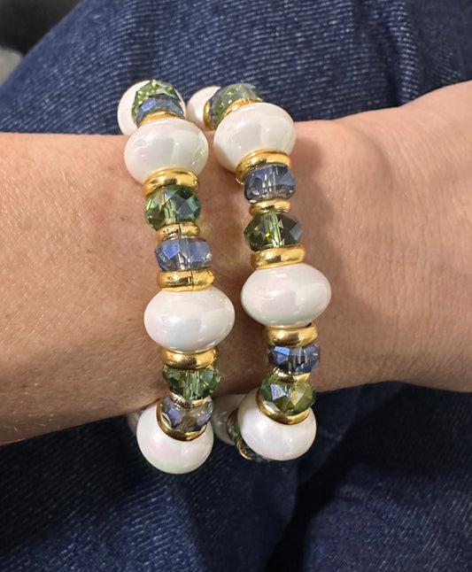 Pulsera Perla cristal