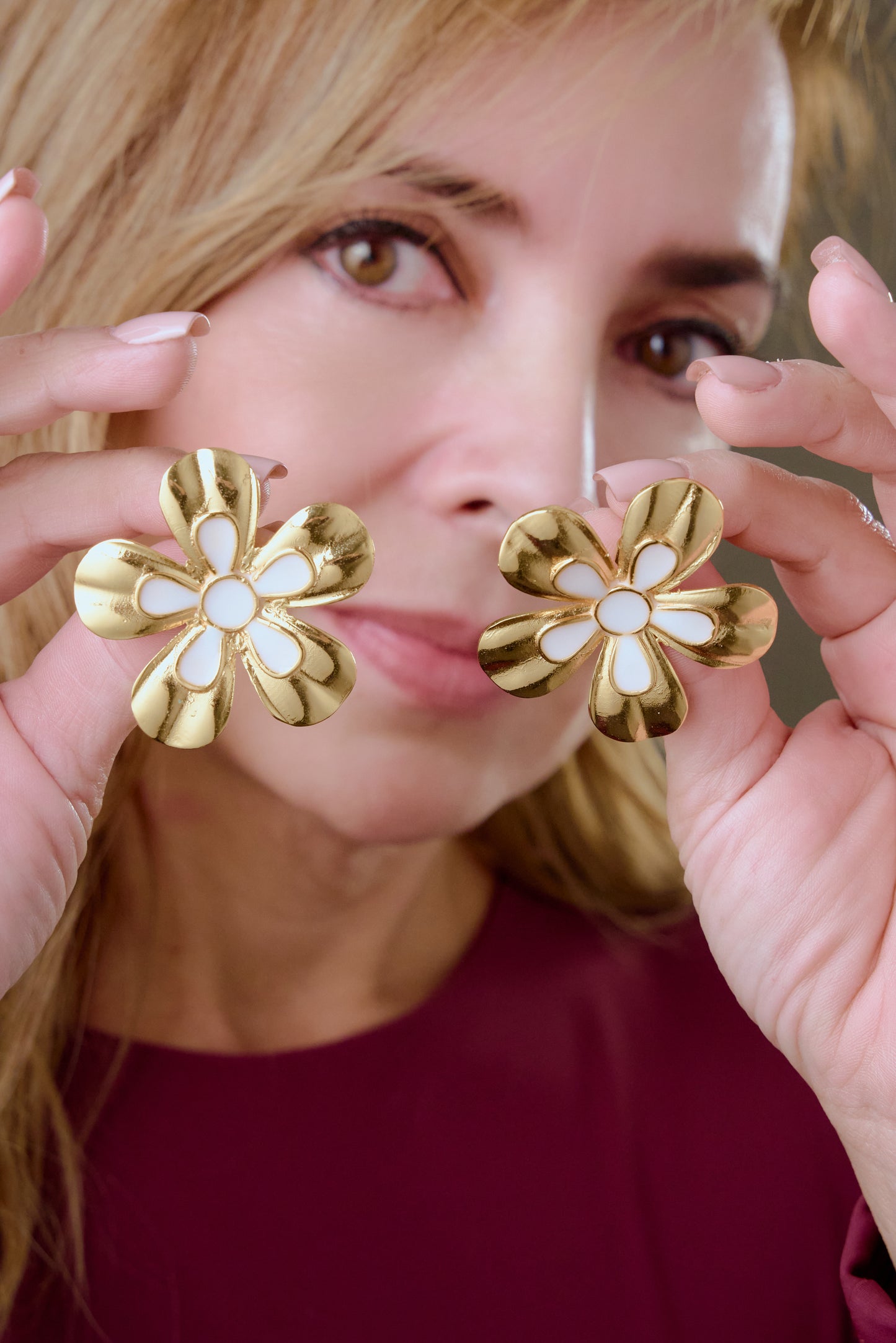 Aretes Florece Maxi
